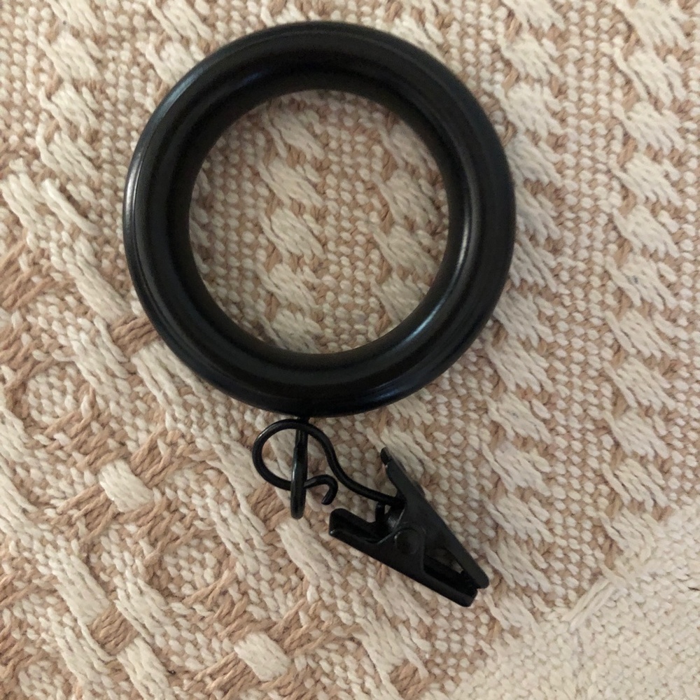 Curtain Rings - Black